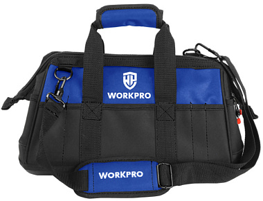 Сумка для инструментов Workpro на молнии с ремнем водонепроницаемое основание 420 мм WP281007