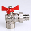 Кран шаровый Valtec Base угловой с полусгоном 1/2" вн.-нар. VT.228.N.04