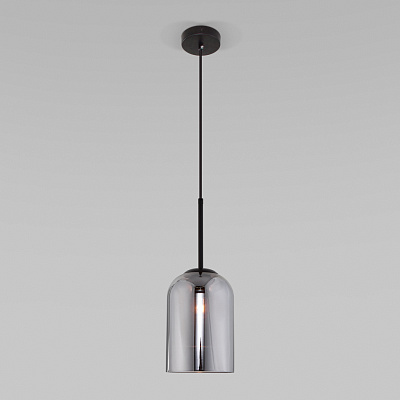 Cветильник подвесной Eurosvet со стеклянным плафоном дымчатый 50228/1***