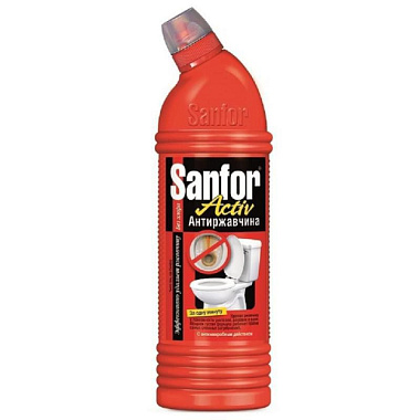Чистящее средство Sanfor Aktiv антиржавчина для удаления трудных загрязнений и ржавчины 750 гр