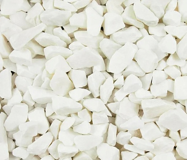 Щебень Фракция Мраморная крошка БЕЛАЯ 5-10 мм 25кг 55281