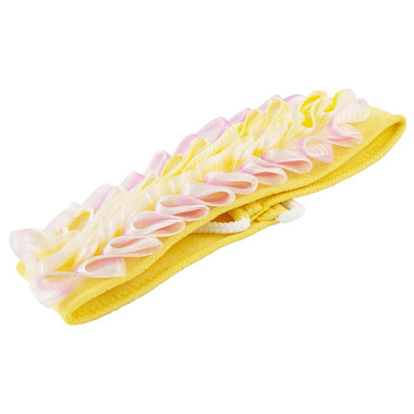 Мочалка-лента Банная линия с бантом 8*60 см 11-933