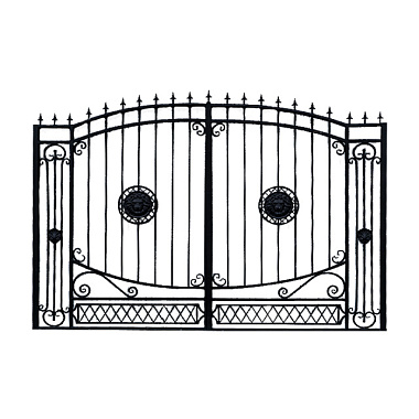 Ворота Лев окрашенные 3,3*2,2 м