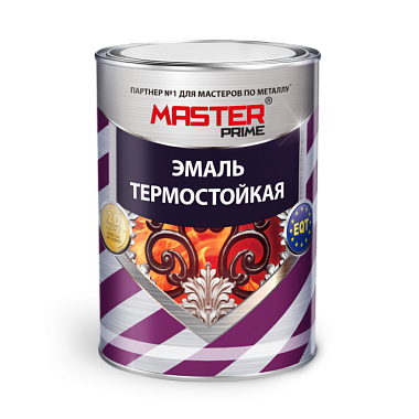 Эмаль Farbitex Master Prime термостойкая серебро 0,8 кг