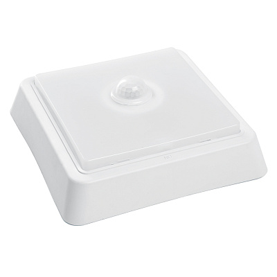 Светильник Feron светодиодный AL3023 DPB с ИК датчиком10W 800Lm 4000K 4K IP20 квад. 140*140*35 41798