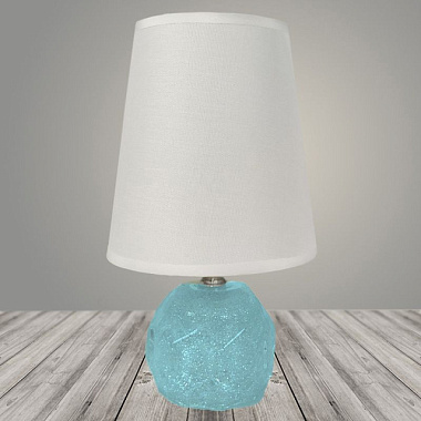 Лампа настольная Росток A17214 синий/белый абажур h260 1*60W E27 DIY23 988368281***