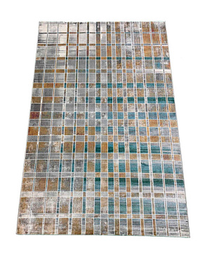 Ковер Ginza 0,8*1,5 м L.GREY/GREEN 0178YA