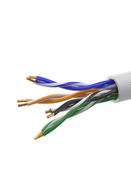 Кабель Витая пара Suprlan Standart UTP 5e 4*2*AWG24 Cu PVC In 305м 01-0328-9