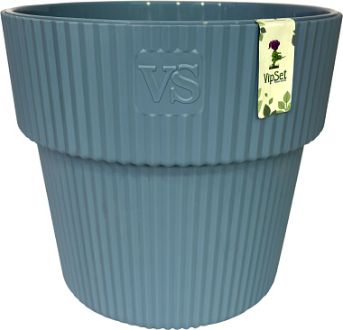 Горшок VipSet Алемар с дренажной системой бирюза 4,8 л АМА-4,8-17
