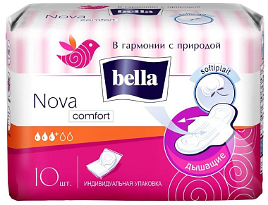 Гигиенические прокладки BELLA Nova Komfort Softiplait 10 шт.