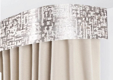 Бленда Legrand Бруно для карниза белый серебро/патина 7 см*30 м