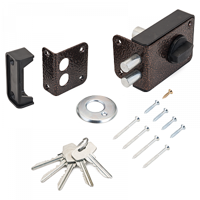 Замок накладной Аллюр Стандарт ЗH 1-3-1С медь