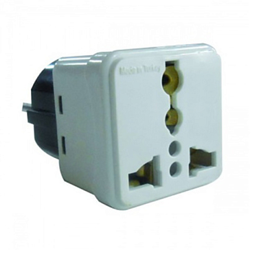 Адаптер сетевой AVF универсальный 250В 16А белый BS-096