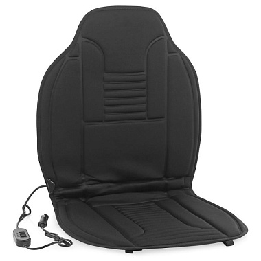 Подогрев сидения Airline со спинкой, терморегул. 12V, углерод. термоэл черный AHC-SF-03***