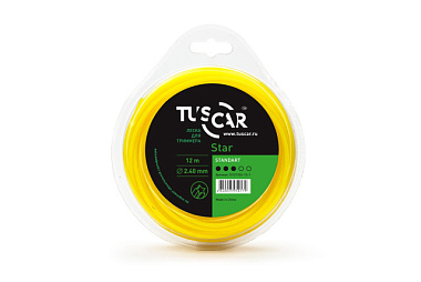 Леска для триммера Tuscar Star Standart 2,4 мм*12м 10121324-12-1