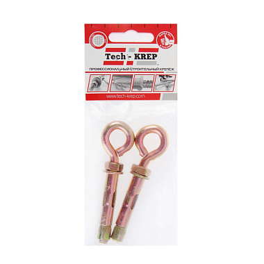 Болт анкерный Tech-Krep с кольцом пакет 10*60 мм 2 шт 