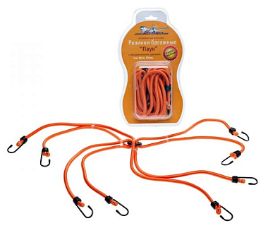 Резинки Airline Паук для крепления груза 4 шт., 80 см, d80 мм мет. крючки АS-R-5