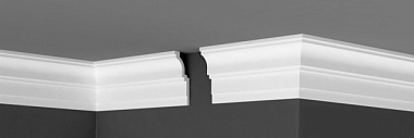 Плинтус потолочный Де-Багет П20 100/40 под натяжной потолок (42)