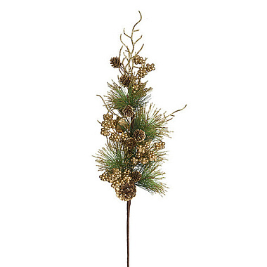 Ветка хвойная Holiday Classics Золотой лес 75 см FS1877