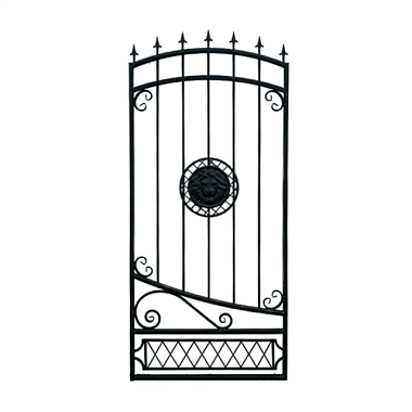 Калитка Лев окрашенная 1*2 м