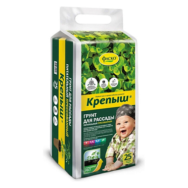 Грунт Фаско Крепыш для рассады прессованный 25 л