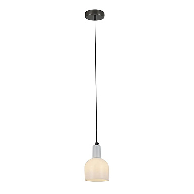 Люстра Schaffner Decoroso 9110-1P PBK+WH 1*E14 40W 11*11*80 см*