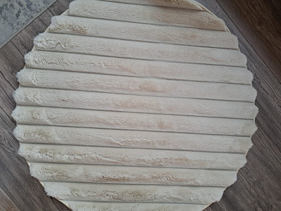 Ковер Rabbit fur Stripe 1*1 м Cream