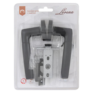 Комплект ручек Lorena 11BL/45 черный механизм С45