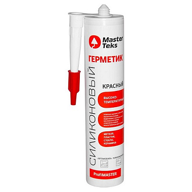 Герметик MasterTeks ProfiMaster силиконовый высокотемпературный красный 260 мл