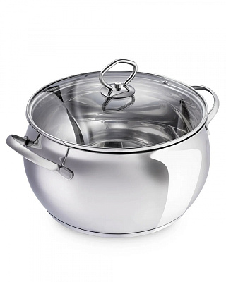 Кастрюля Regent Inox Costo стекл крышка 6,3 л 24*14 см 93-CO-01-05***