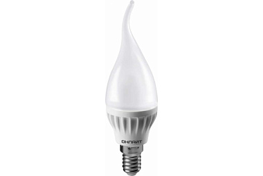Лампа светодиодная Онлайт Led 8Вт Е14 теплый матовая свеча на ветру 61197 OLL-FC37*