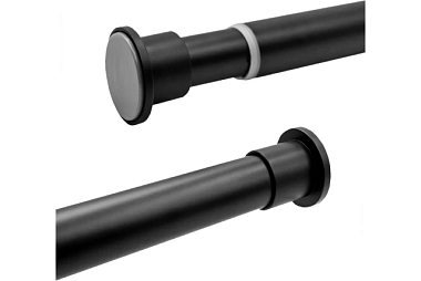 Карниз для ванной Bath Plus Mini черный матовый 70*120 см KNmn-021