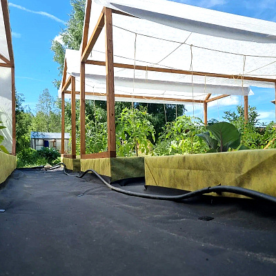 Агротекс Гео 120 УФ нетканый материал для ландшафтных работ 0,8*200 м 