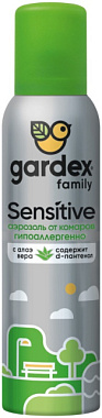 Аэрозоль Gardex Family Sensitive от комаров 150 мл