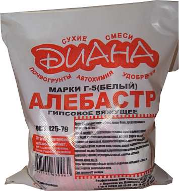 Алебастр Диана Г-5 белый 2 кг 