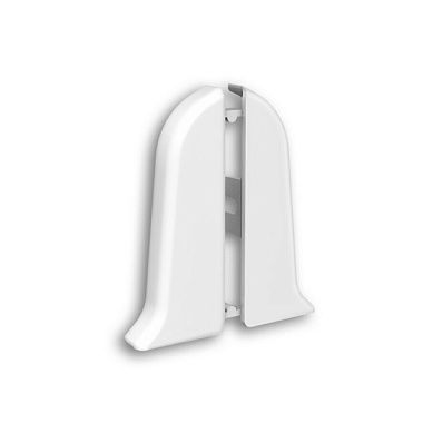 Заглушка Идеал Классик К-П55 для плинтуса Белый 001 торцевая пара во флоупак