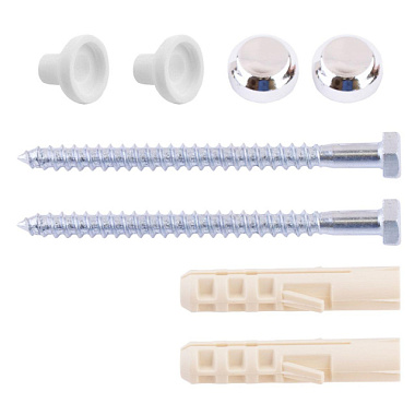 Набор Waterline для крепления унитаза серебро 10*80 мм 2 шт 086800