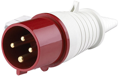 Вилка TDM 014 3P+PE 16 A 380 В IP44 SQ0601-0002