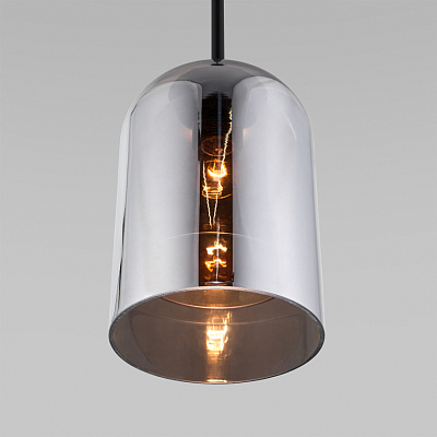 Cветильник подвесной Eurosvet со стеклянным плафоном дымчатый 50228/1***