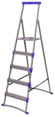 Стремянка Ника 5 ступеней широкие металлические СМ5+