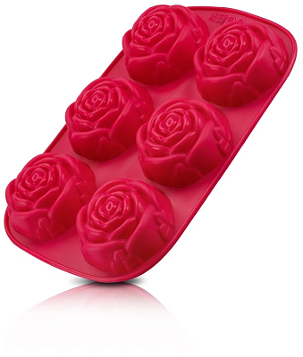 Форма Regent Inox Silicone для кексов Розочки 6 ячеек 28*18*3 см 93-SI-FO-23