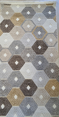 Ковер Miami Прямоугольник 1,2*1,8 м 2496A GREY_BEIGE