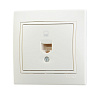 Розетка компьютерная Lezard СП Мира RJ-45 701-0202-139 1-м белая 193150