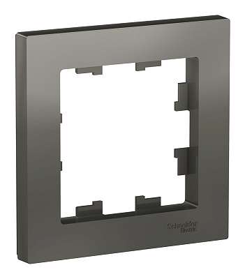 Рамка Systeme Electric Atlasdesign однопостовая сталь ATN000901