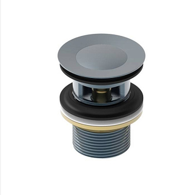 Выпуск Iddis Slide черный для умывальника с переливом SLIB000i88