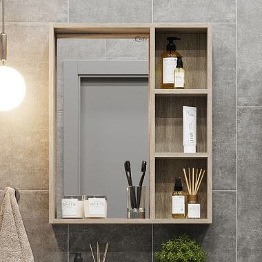 Шкаф-зеркало Оника Тимбер 60.00У дуб сонома 206070