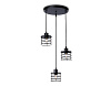 Светильник подвесной Ambrella TR8081/3 BK в стиле лофт черный E27*3 max 40W D372*1170***