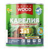 Состав защитно-красящий Farbitex Wood Extra Карелия 3 в 1 для древесины тик 0,75 л