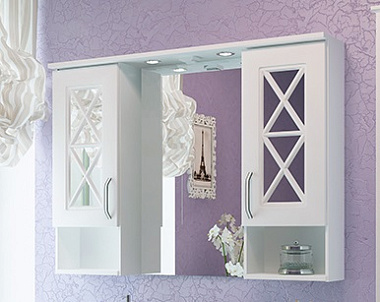 Зеркало Eva Gold Duglas 105 белое