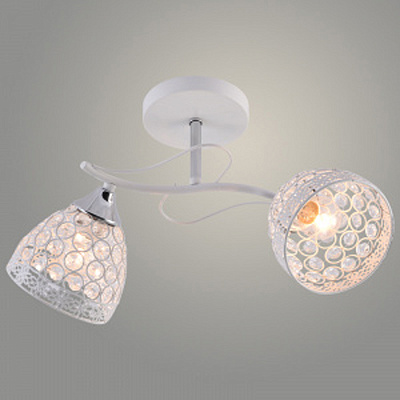 Люстра Росток XA1636B/2 WH+CR белый/хром 2*60W E27 d490 h250 HN25 988391342